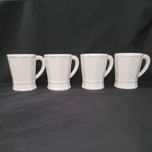 60's Pfaltgraff Heritage white mugs - set of 4